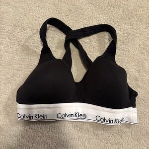 Calvin Klein Black and White Women's Bra